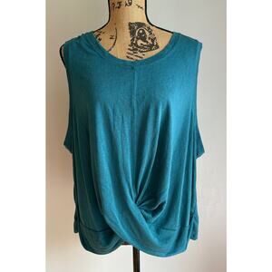 Athleta Breezy Inversion Twist Tank Top - Women's 3X - Turquoise
